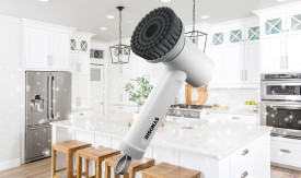 Powerful Rotating Brushes Instantly Dissolve Dirt! Makes Cleaning Easy!