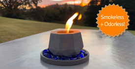 The SMOKELESS fire pit that can be used indoors and outdoors!