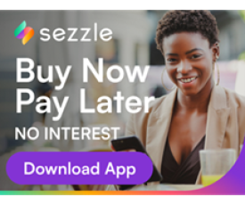 Sezzle allows you to buy now and pay later!